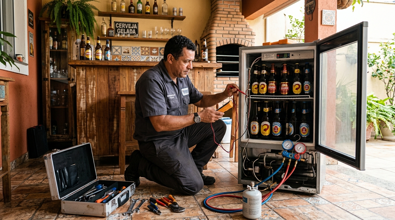 Recarga de gás de cervejeira no Cajueiro Seco, Jaboatão dos Guararapes‑PE