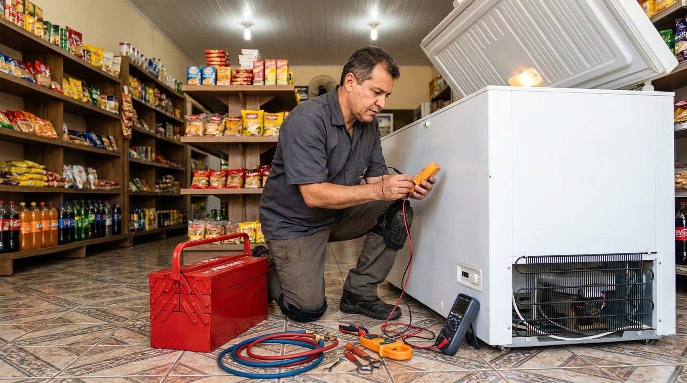 Recarga de gás de freezer em Manassu, Jaboatão dos Guararapes‑PE